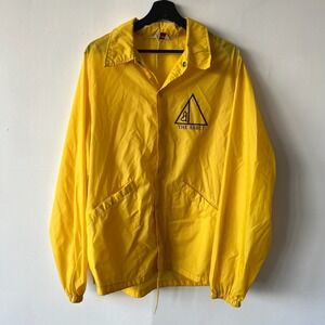 Vintage Swingster The Abbey Jacket Mens Large Yellow Windbreaker Coach‎ 70s Logo